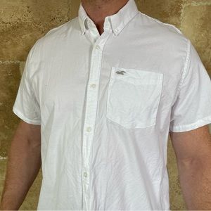 Hollister white button down, like new